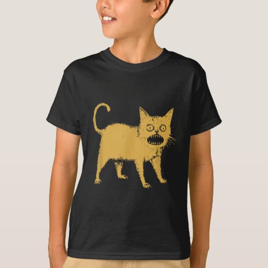 Schreckliche japanische Katze T-Shirt (Vorderseite)