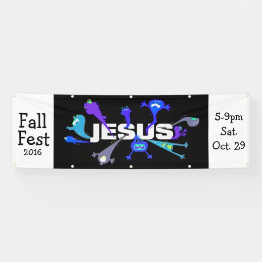 Schreckliche Jesus-Nächte Banner (Horizontal)