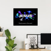 Schreckliche Jesus-Nächte Poster (Heimbüro)