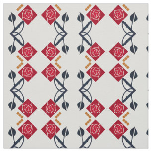 Schreckliche Künste u. Handwerks-Rose in der Stoff