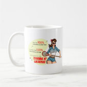 Schreckliche Lacrosse Fun Sassy Retro Demotivation Kaffeetasse (Links)