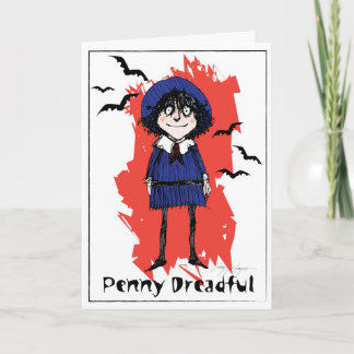 Schreckliche lustige Grußkarte Halloween-Pennys Karte