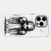 Schreckliche Mädchen iPhone Hülle (Rückseite (Horizontal))