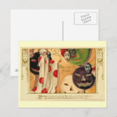 Schreckliche Masken Postkarte (Vorne/Hinten)
