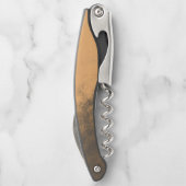 Schreckliche monochrome Grunge Unregelmäßiger Schm Kellnermesser (Rückseite)