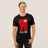 Schreckliche Nacht: Zombie Hand Tri-Blend Shirt (Vorderseite voll)