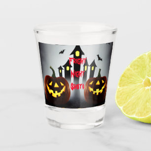 Schreckliche Nachtschwärmer-Kürbiskürbis Schnapsglas