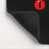 Schreckliche rote Augen Mousepad (Ecke)