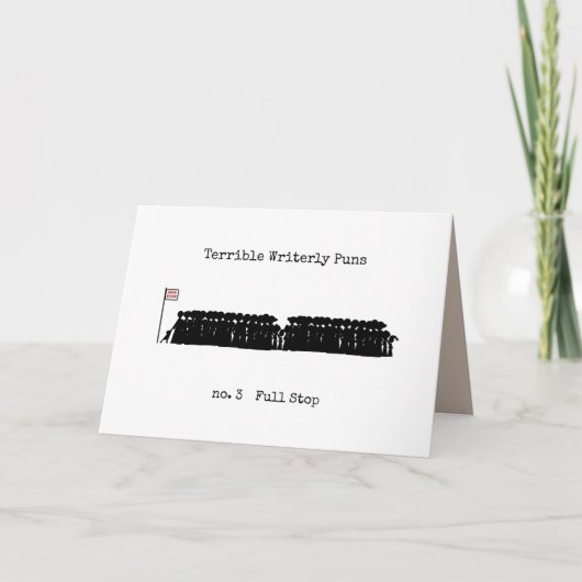 Schreckliche Schriftgebete Karte (Vorderseite)