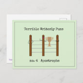 Schreckliche Schriftgebete Postkarte (Vorne/Hinten)