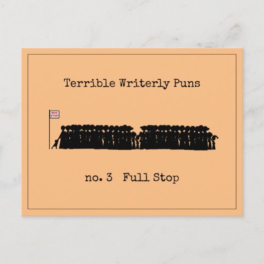 Schreckliche Schriftgebete Postkarte (Vorderseite)