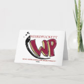 Schreckliche Welt! Weihnachtskarte Feiertagskarte (Rückseite)