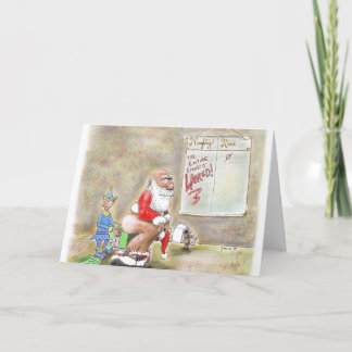 Schreckliche Welt! Weihnachtskarte Feiertagskarte