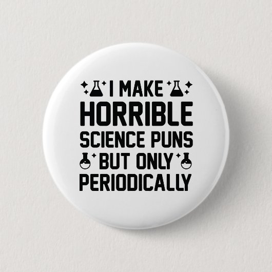 Schreckliche wissenschaftliche Schlagzeilen Button (Vorderseite)