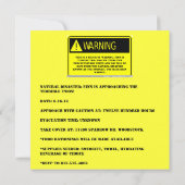 Schreckliche zwei Geburtstage/Bauarbeiten/Einladun Einladung (Rückseite)