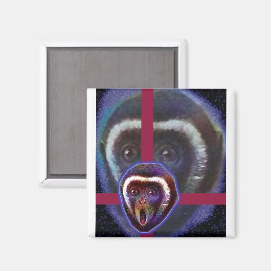 Schrecklicher Affe Magnet (Vorderseite/Rückseite)