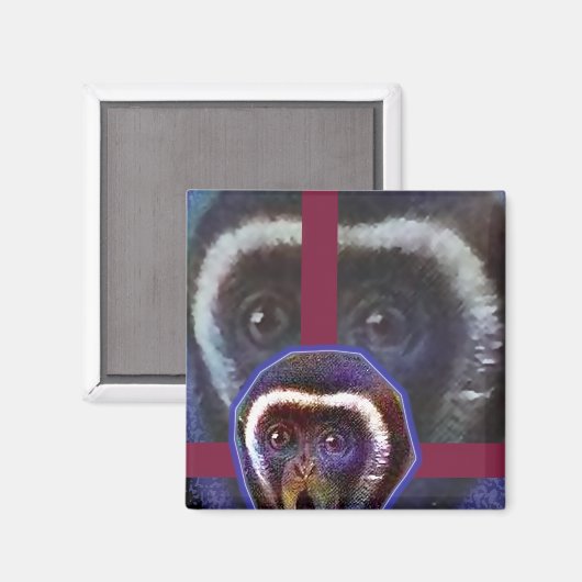 Schrecklicher Affe Magnet (Vorderseite/Rückseite)