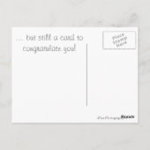 Schrecklicher Affe mit Großaugenkarte Postkarte (Rückseite)