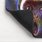 Schrecklicher Affe Mousepad (Ecke)