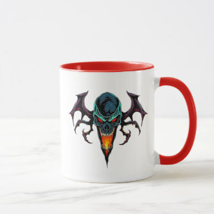 Schrecklicher Dämonenkopf. Tasse