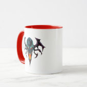 Schrecklicher Dämonenkopf. Tasse (Vorderseite Links)