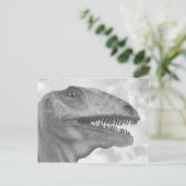 Schrecklicher Dinosaurier Postkarte (Stehend Vorderseite)