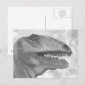 Schrecklicher Dinosaurier Postkarte (Vorne/Hinten)