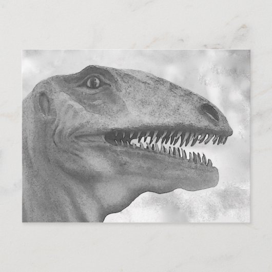 Schrecklicher Dinosaurier Postkarte (Vorderseite)