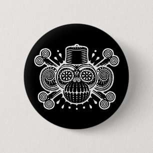 Schrecklicher Fezbeard Button