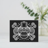 Schrecklicher Fezbeard Postkarte (Stehend Vorderseite)