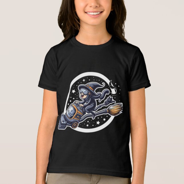 Schrecklicher Flug: Das Halloween der Hexe, Tech T Tri-Blend Shirt (Vorderseite)