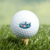 Schrecklicher Hai Golfball (Insitu T-Shirt)