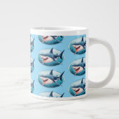 Schrecklicher Hai Jumbo-Tasse (Rechts)