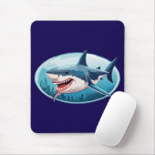 Schrecklicher Hai Mousepad (Mit Mouse)