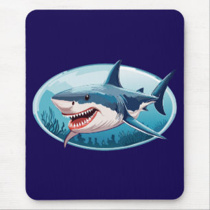 Schrecklicher Hai Mousepad