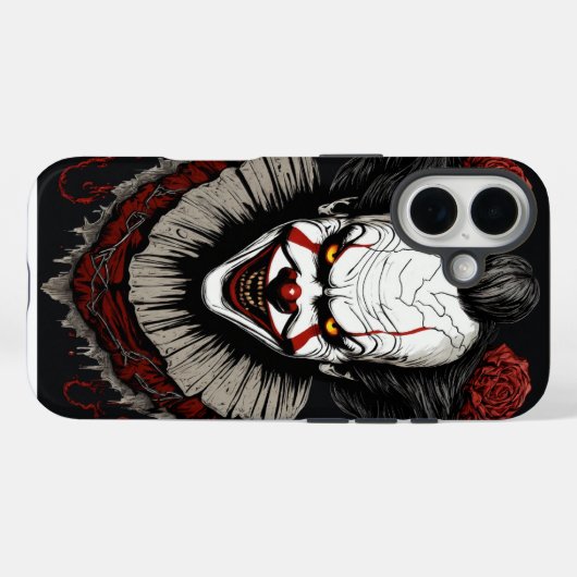 "Schrecklicher Joker iPhone Case - Schrecklicher C (Rückseite (Horizontal))