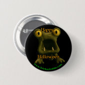 Schrecklicher Monster-Halloween-Knopf Button (Vorne & Hinten)