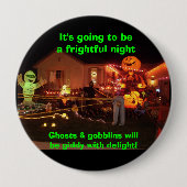 Schrecklicher Nachtknopf Button (Vorderseite)