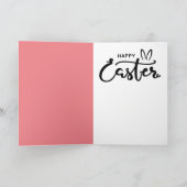 Schrecklicher Osterhase Feiertagskarte (Innenseite)