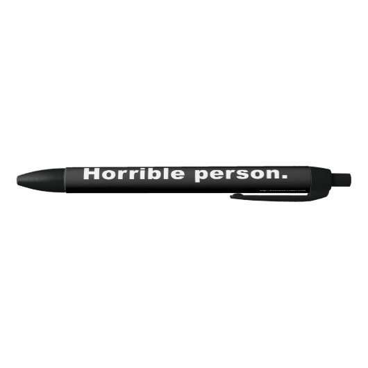 SCHRECKLICHER PERSON Stift (Unterseite)