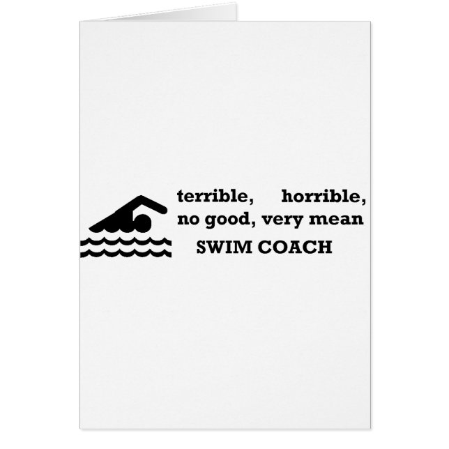 Schrecklicher Schwimmen-Trainer (Vorne)