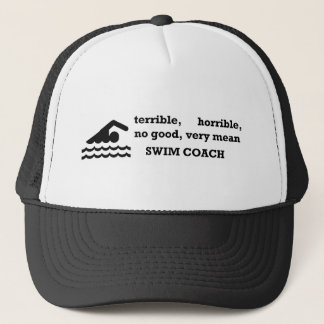 Schrecklicher Schwimmen-Trainer Truckerkappe