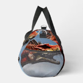 Schrecklicher Spinosaurus-Dinosaurier, Duffle Bag (Rechts)
