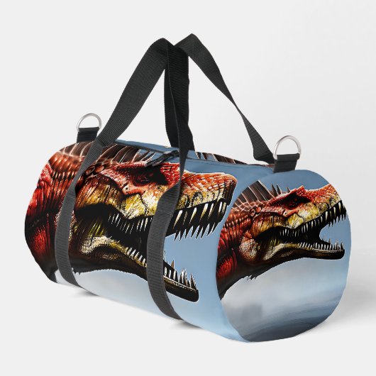 Schrecklicher Spinosaurus-Dinosaurier, Duffle Bag (Linke Seite)