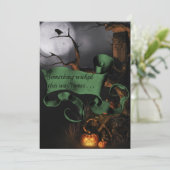 Schreckliches Halloween Einladung (Stehend Vorderseite)