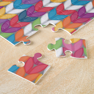 Schreckliches Puzzlespiel-strickendes Muster Puzzle