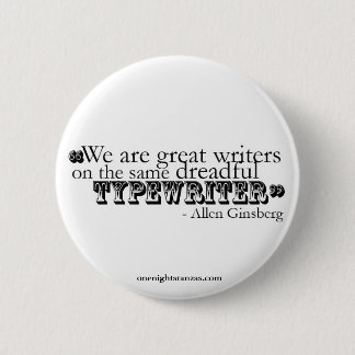 Schreckliches Schreibmaschinen-Button Button