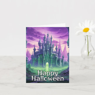 Schreckliches Spuk Haus | Frohe Halloween Karte