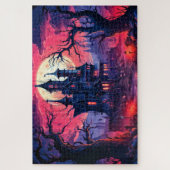 Schreckliches Spuk Herrenhaus nach Dunkelheit Puzzle (Vertikal)