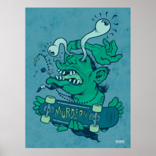 Schredder (gedämpfte Farbe) Poster